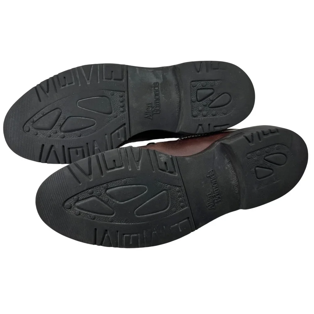 Allen‎ Edmonds Wilbert Shoes Mens 11 Brown Leather Split Toe Derby Comfort